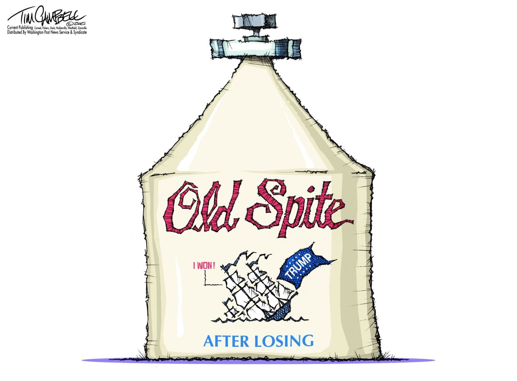Tim Campbell cartoon